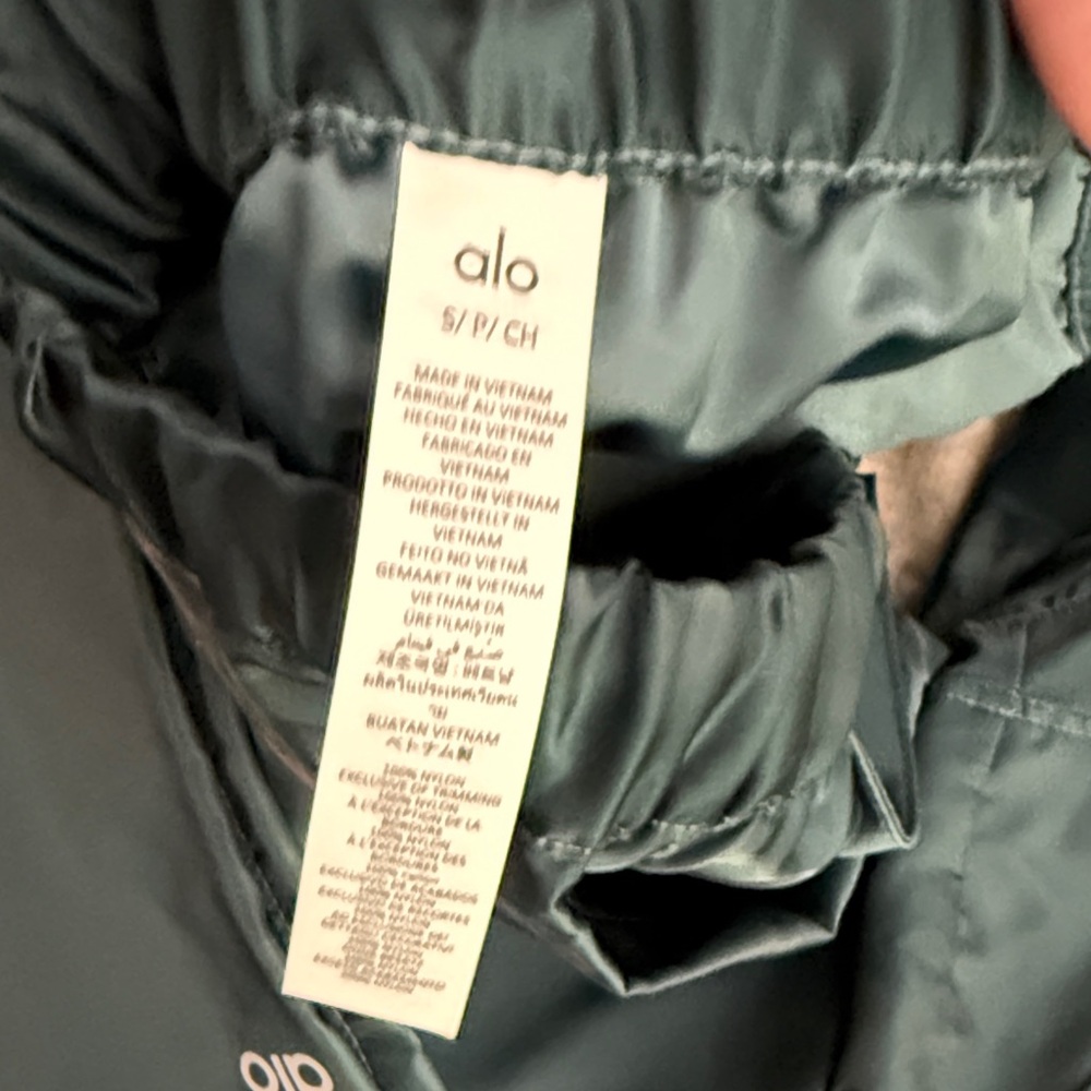 Alo Dark Teal athleisure jacket and pants set - Picture 3 of 5